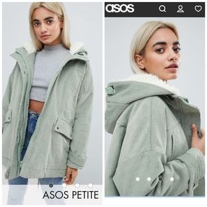 ASOS courdoroy parka